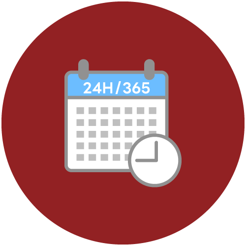 24時間365日利用可能